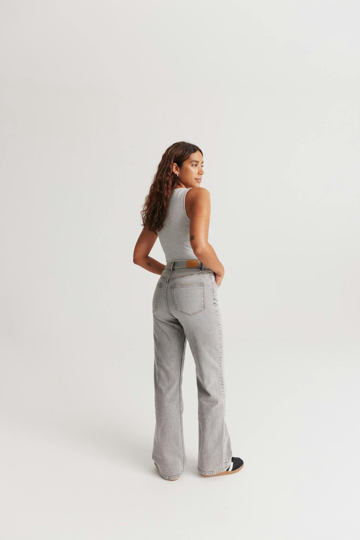 Comfy wide jeans - Mid blue