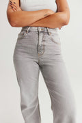 Comfy wide jeans - Mid blue