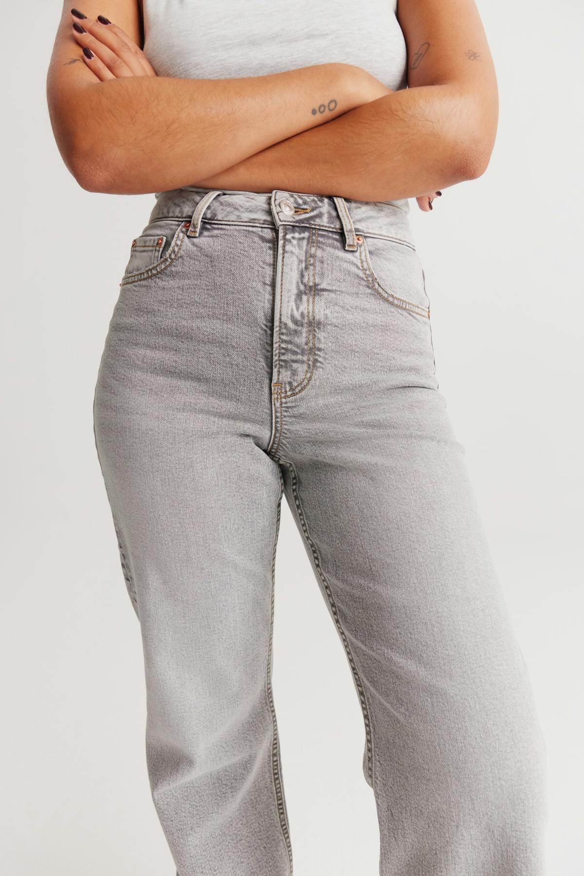 Comfy wide jeans - Mid blue