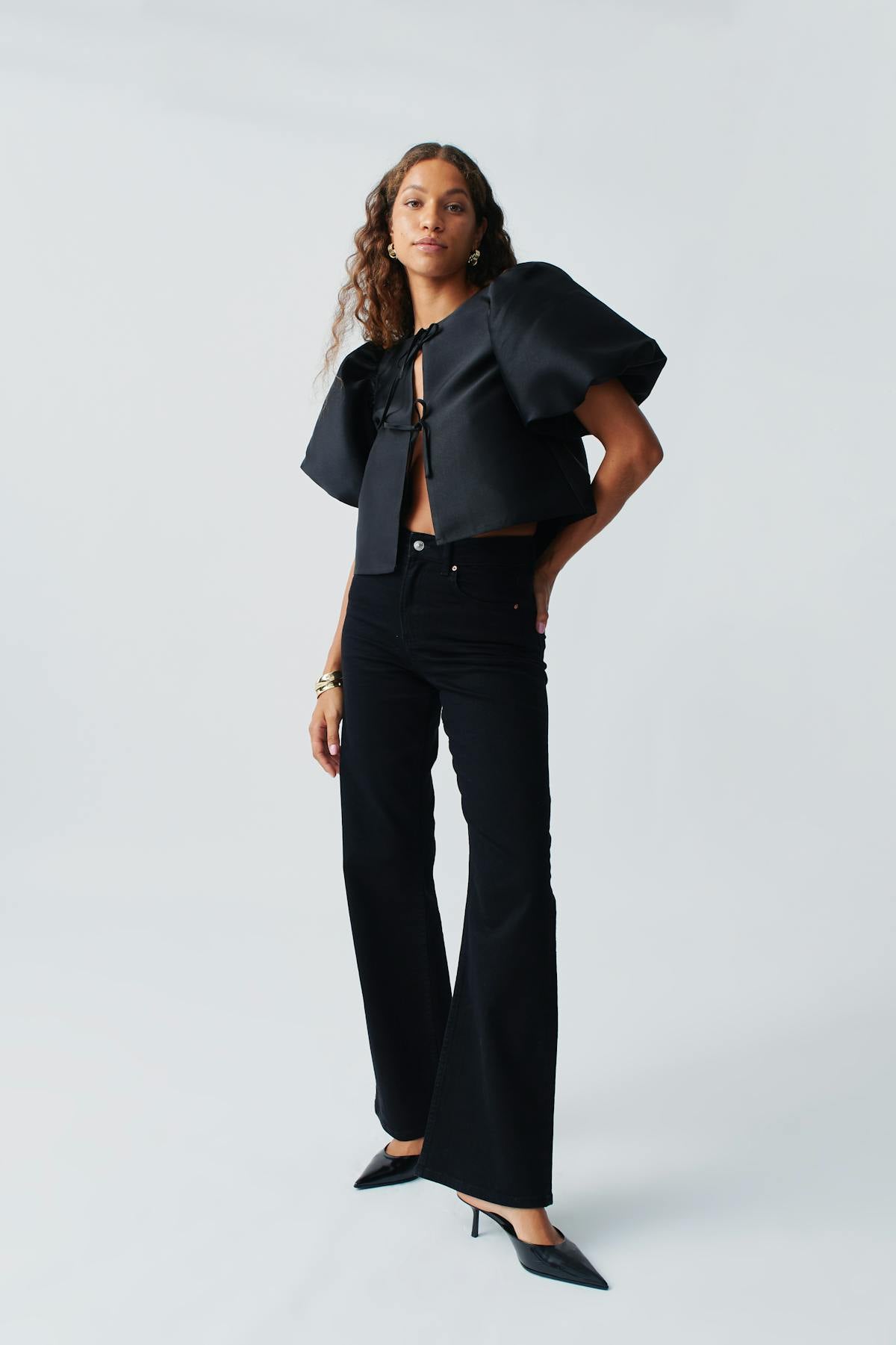 Comfy wide jeans - Mid blue