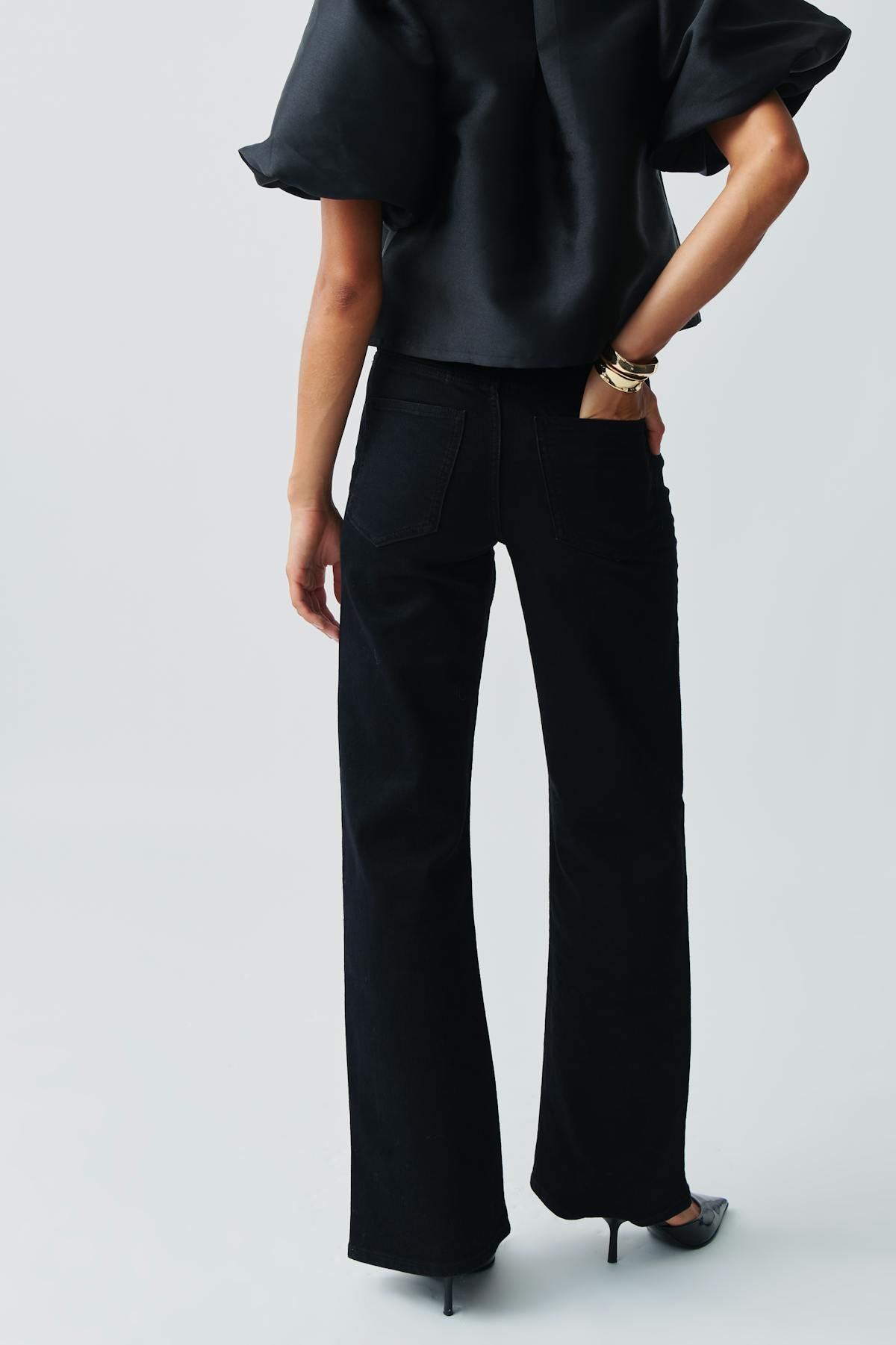 Comfy wide jeans - Mid blue