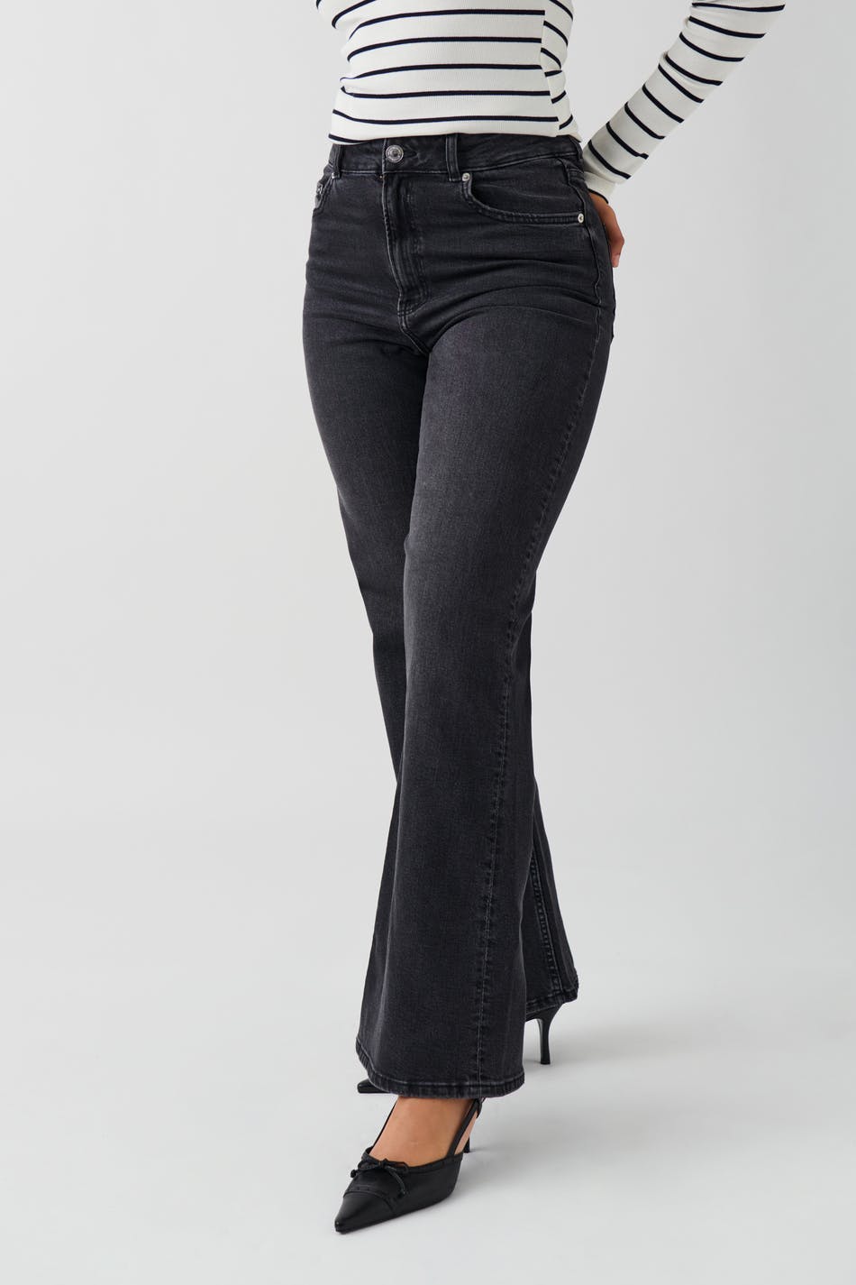 Comfy wide jeans - Offblack