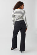 Comfy wide jeans - Offblack