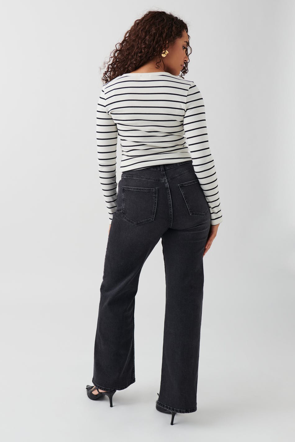Comfy wide jeans - Offblack