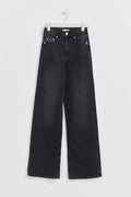 Comfy wide jeans - Offblack