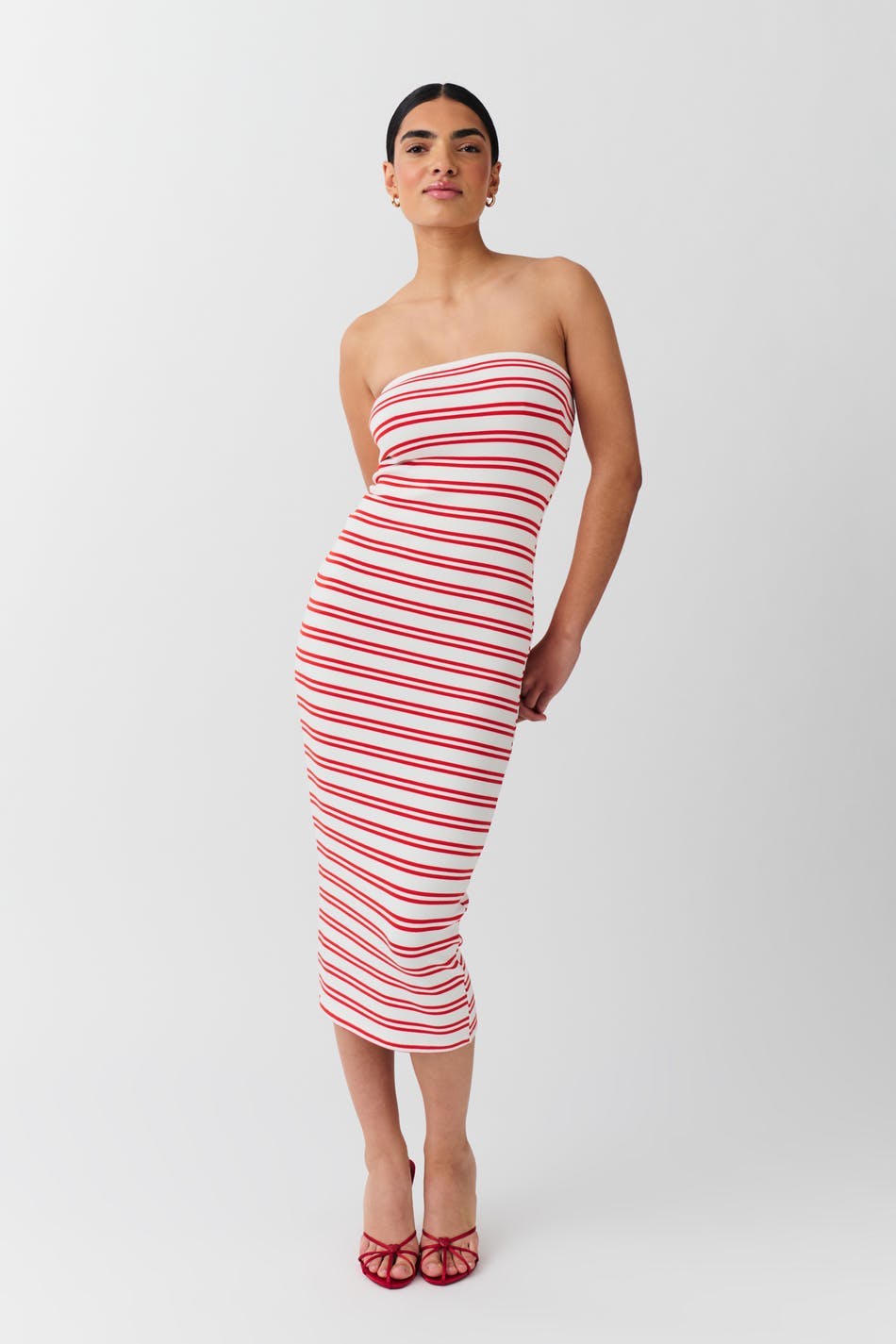 super stretch tube dress - Blanc cassé