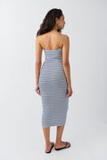 super stretch tube dress - Red stripe