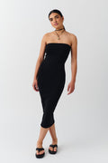 super stretch tube dress - Noir