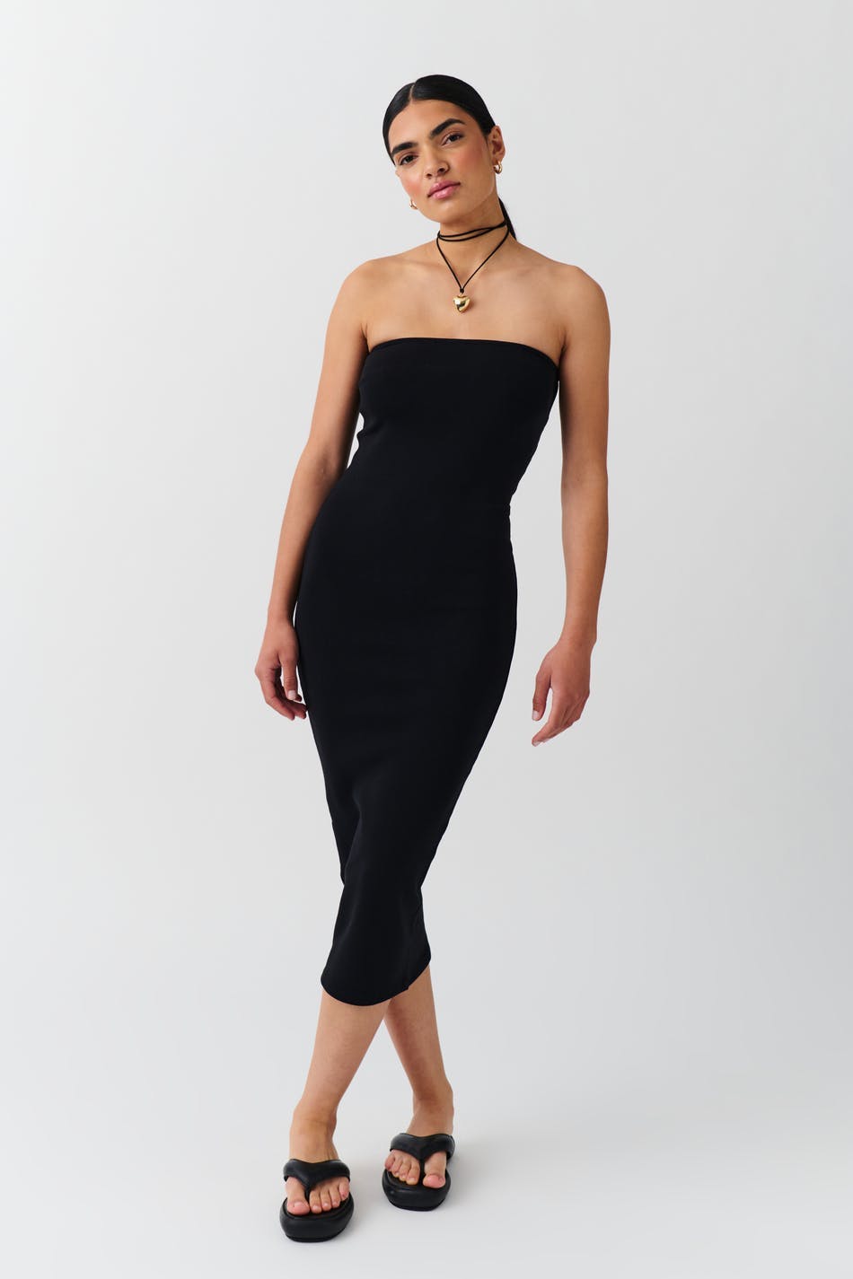 super stretch tube dress - Noir
