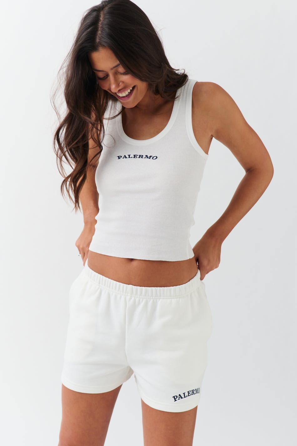 Sweat shorts - Blanc cassé