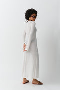 Maxi sheer dress - Blanc cassé