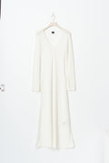 Maxi sheer dress - Blanc cassé
