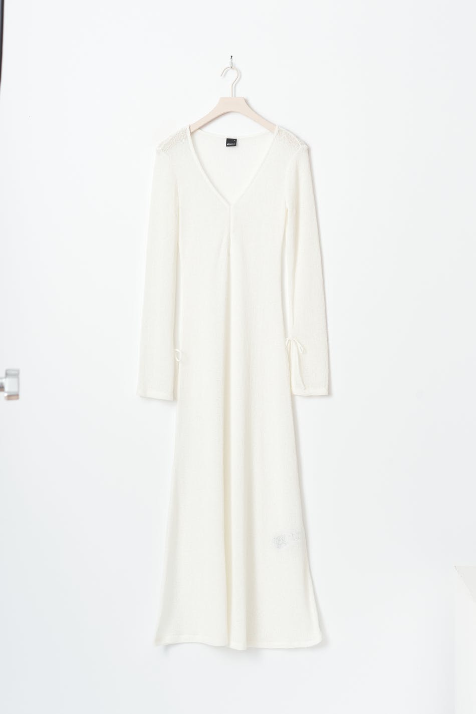 Maxi sheer dress - Blanc cassé