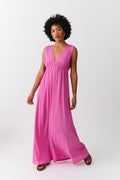 Deep v maxi dress - Noir