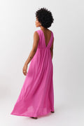 Deep v maxi dress - Noir