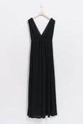 Deep v maxi dress - Noir