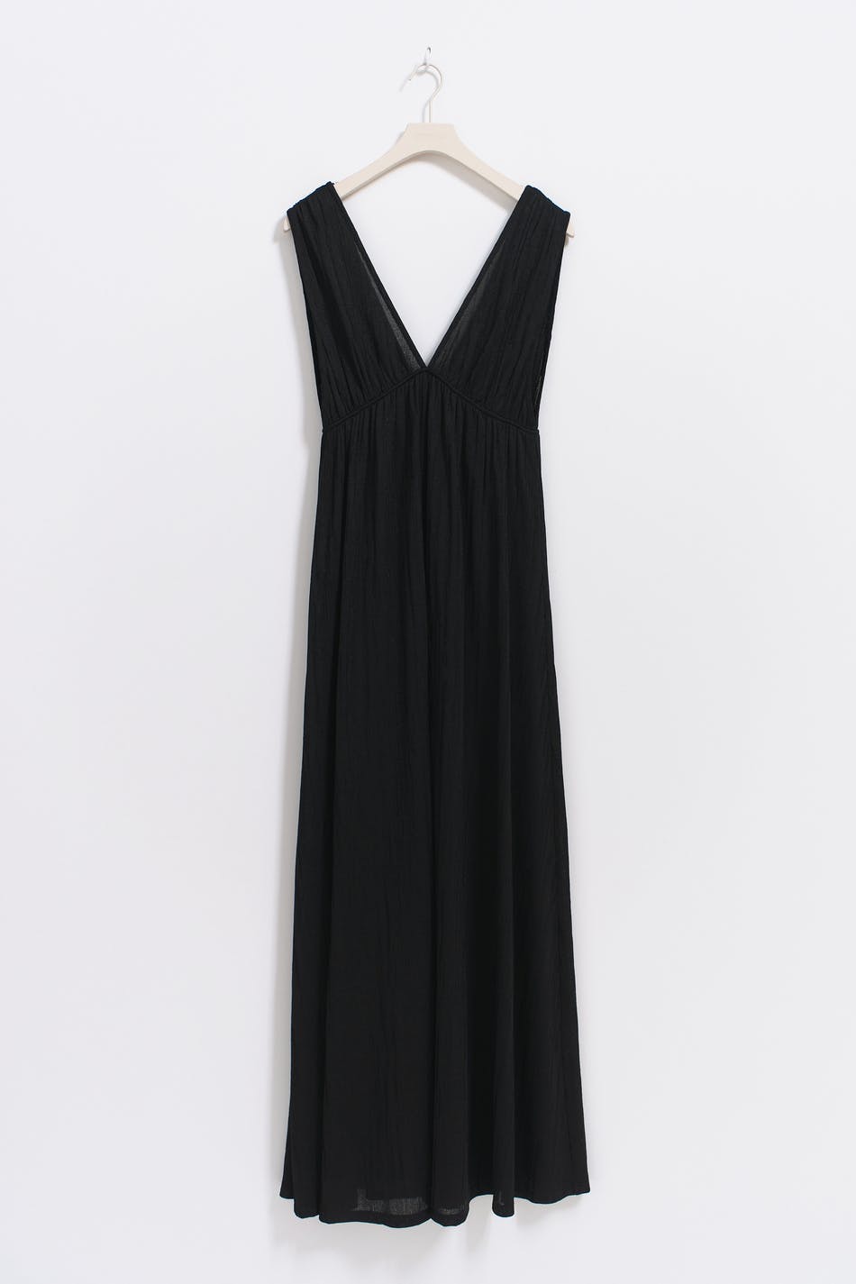 Deep v maxi dress - Noir
