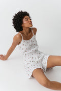 Structure smock singlet - Berry ditsy