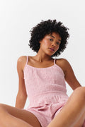 Structure smock singlet - Berry ditsy