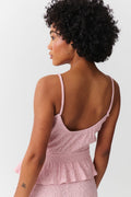 Structure smock singlet - Rose smoke