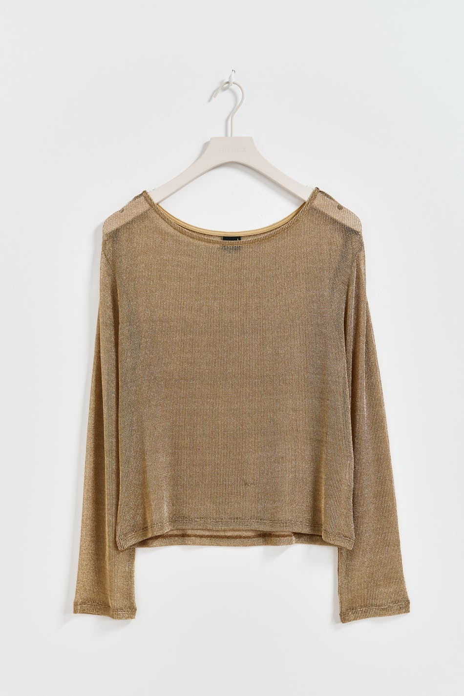 Metallic knitted top - Doré
