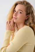 Wide sleeve knit top - Sunlight