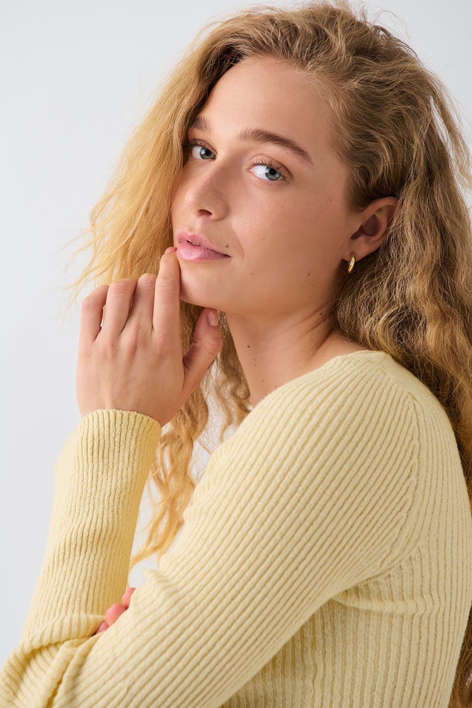 Wide sleeve knit top - Sunlight
