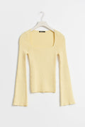 Wide sleeve knit top - Sunlight