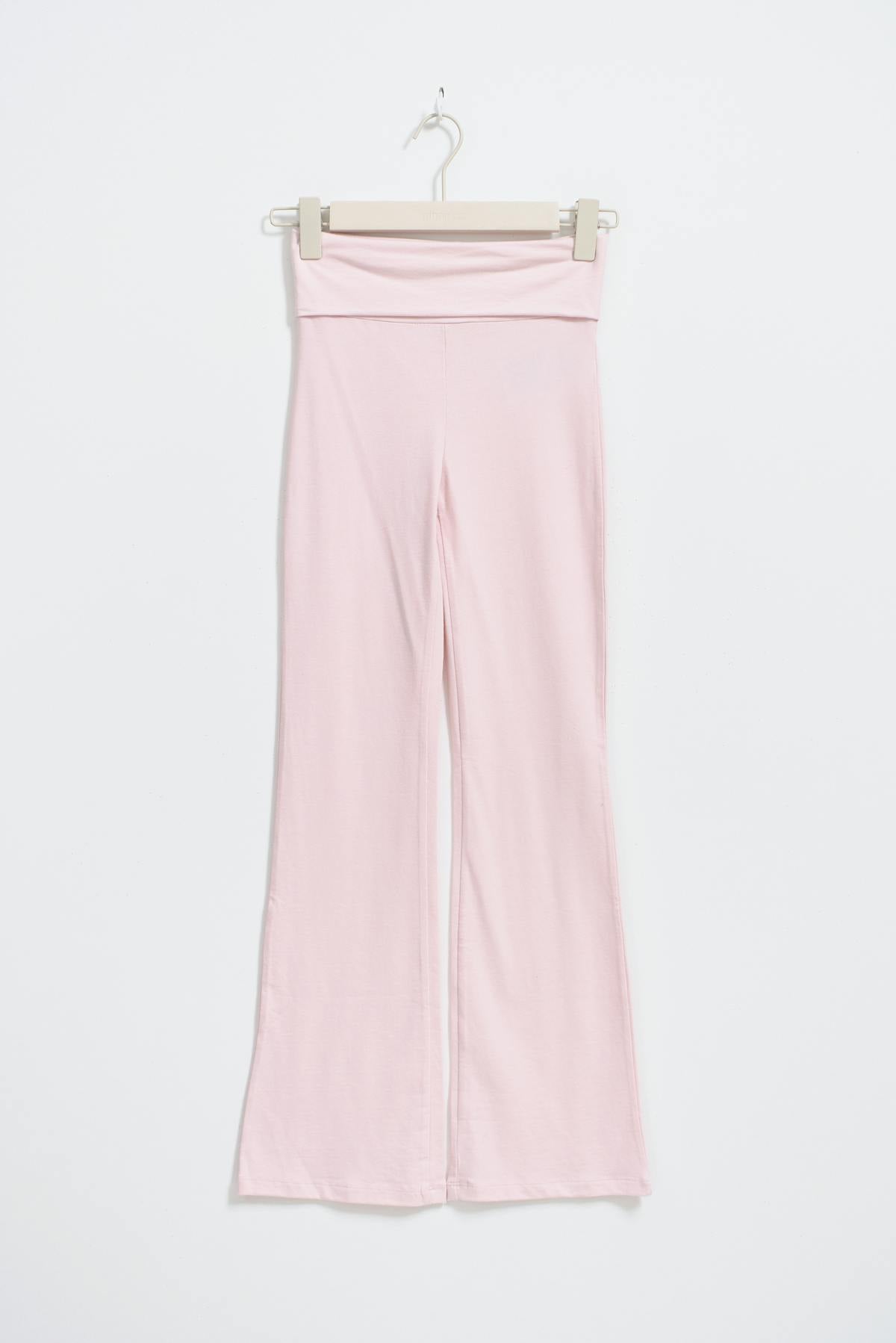 Y low waist yoga leggings - Rose