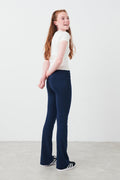 Y low waist yoga leggings - Bleu marine