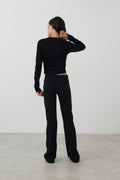 Y low waist yoga leggings - Noir
