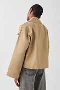 short trench coat - Beige