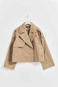 short trench coat - Beige
