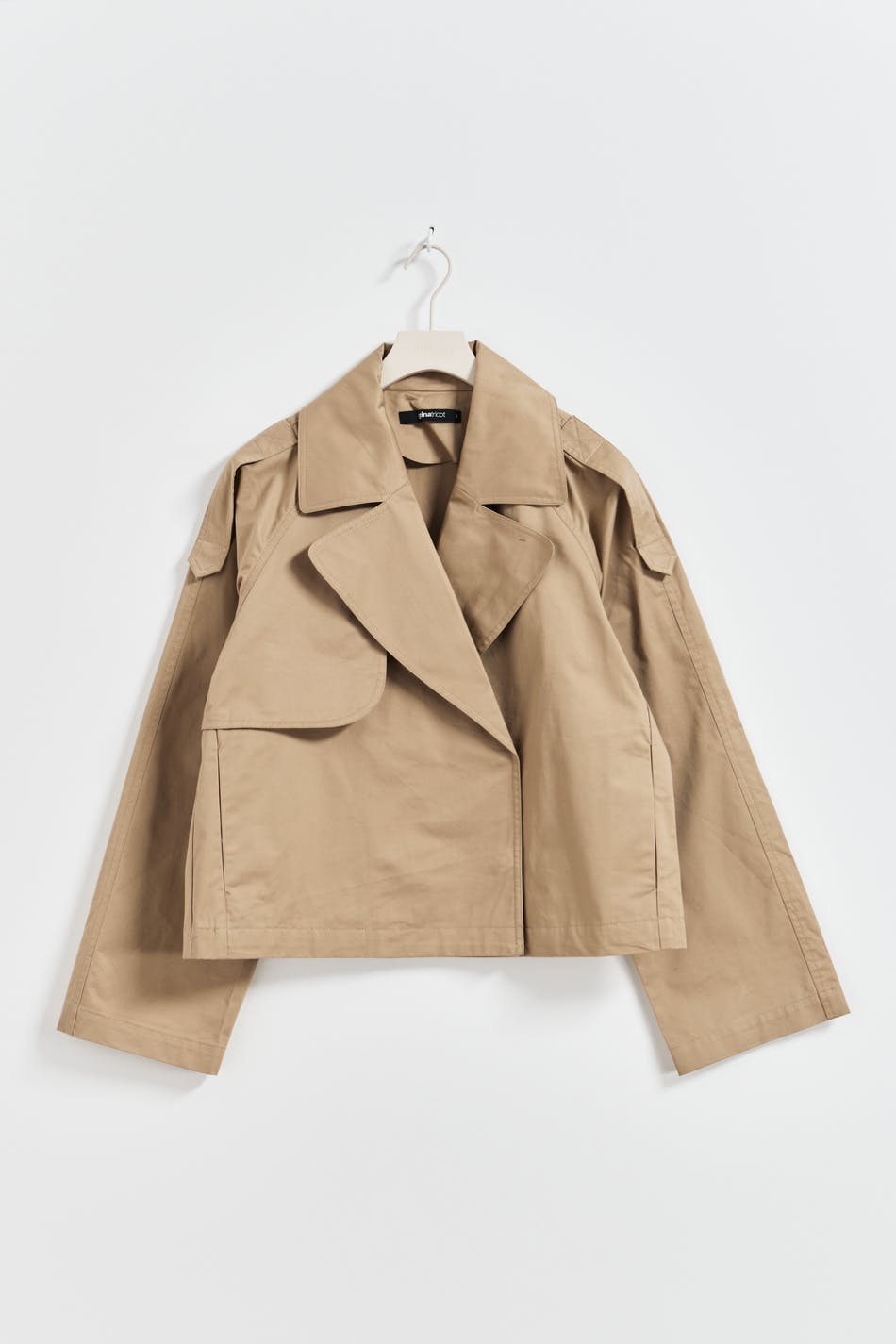short trench coat - Beige