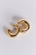 superchunky hoops earrings - Shiny silver