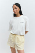 Relaxed linen blend shorts - Rose clair