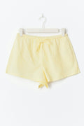 Relaxed linen blend shorts - Rose clair