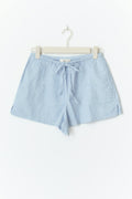 Relaxed linen blend shorts - New linen beige
