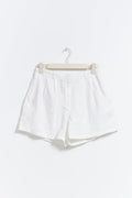 Linen shorts - Lt linen beige