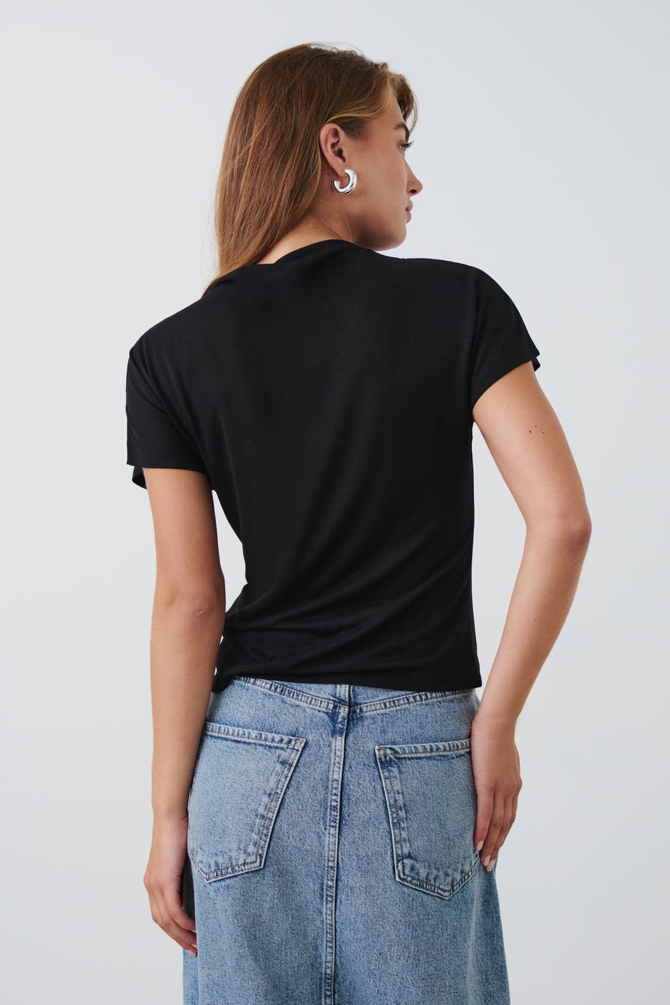 Funnel neck top - Noir