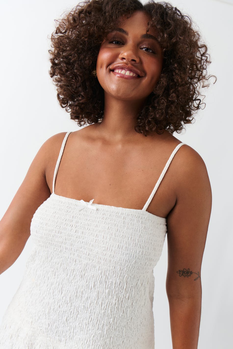 Structure dress - Egret