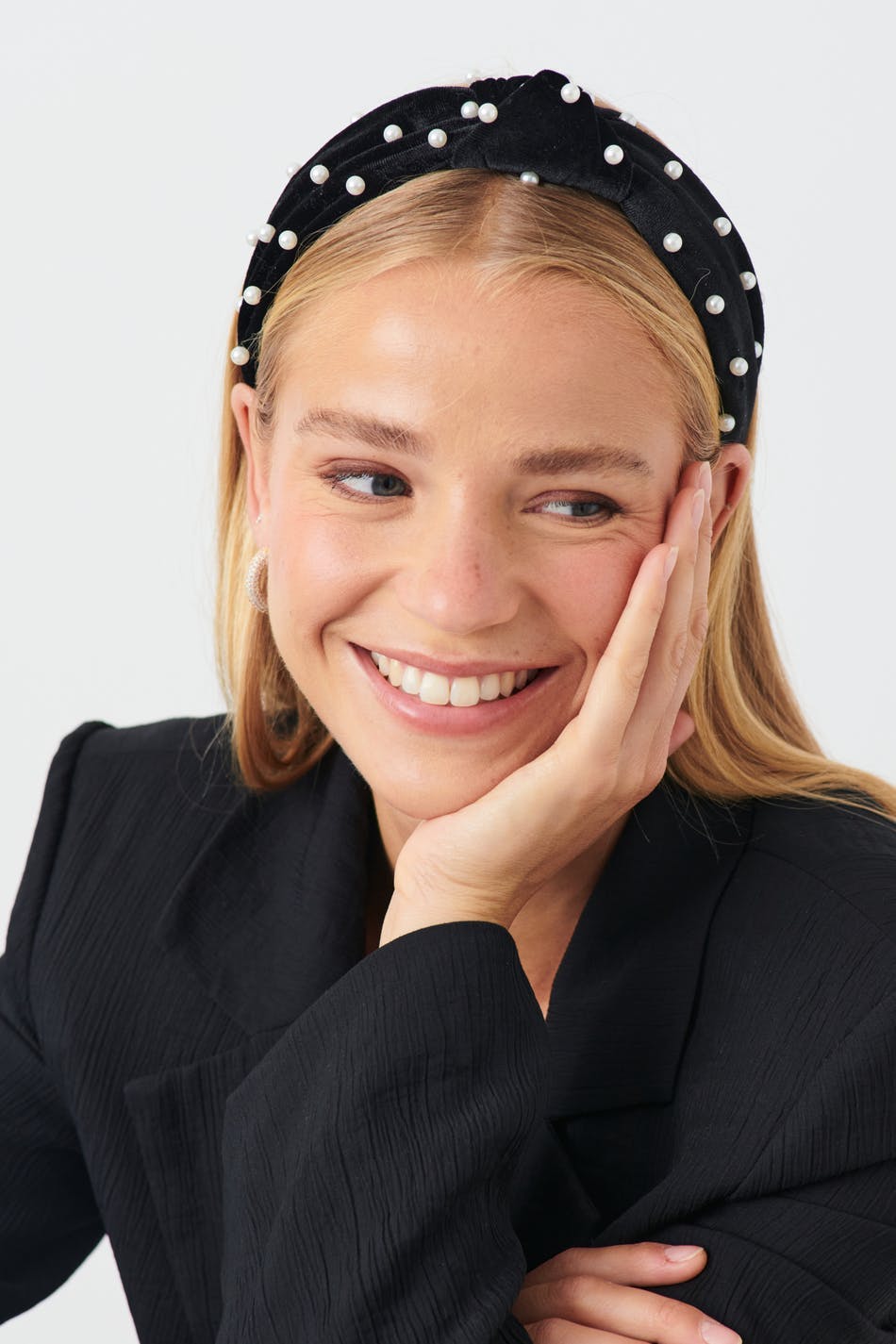 Pearl headband - Noir