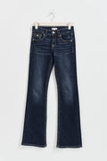 chunky low flare jeans - Mid blue