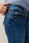 chunky low flare jeans - Bleu clair