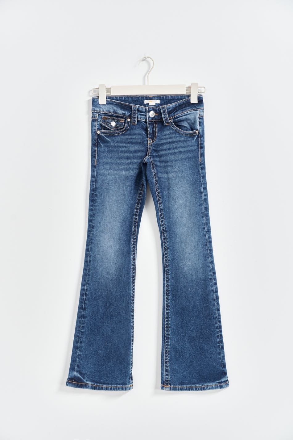 chunky low flare jeans - Bleu clair