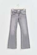 chunky low flare jeans - Gris
