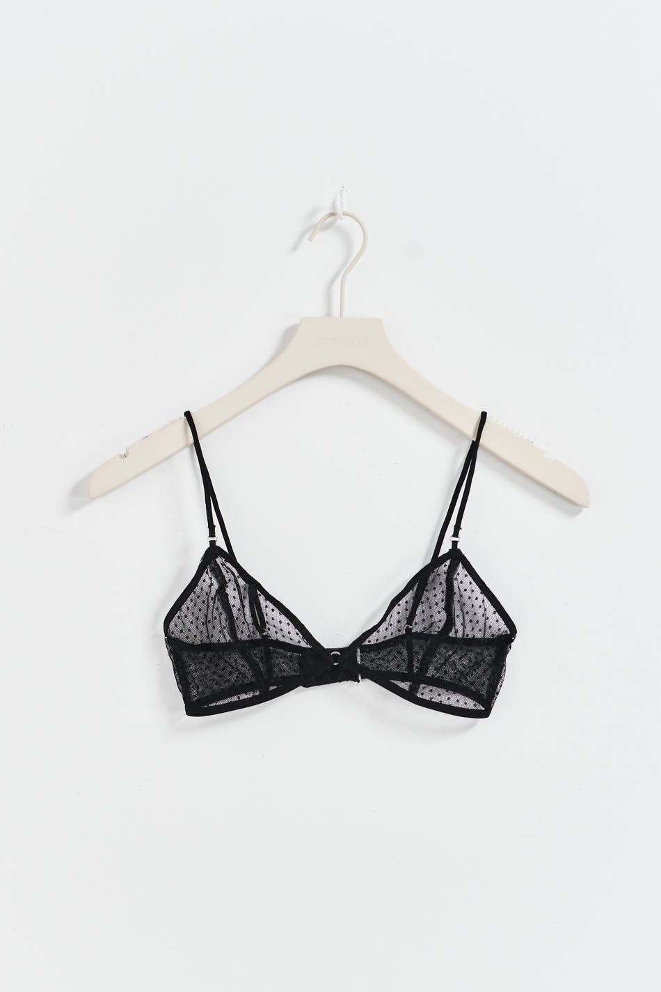 Mesh dot bra - Noir
