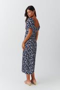 Puff sleeve midi dress - Blanc cassé