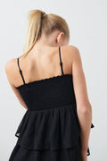 Y multi two layer top - Noir