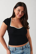 knitted top - Navy blazer